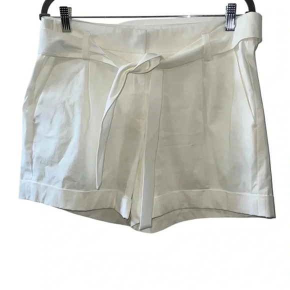 Lafayette 148 Ivory Trouser Shorts Size 10 - Picture 1 of 6